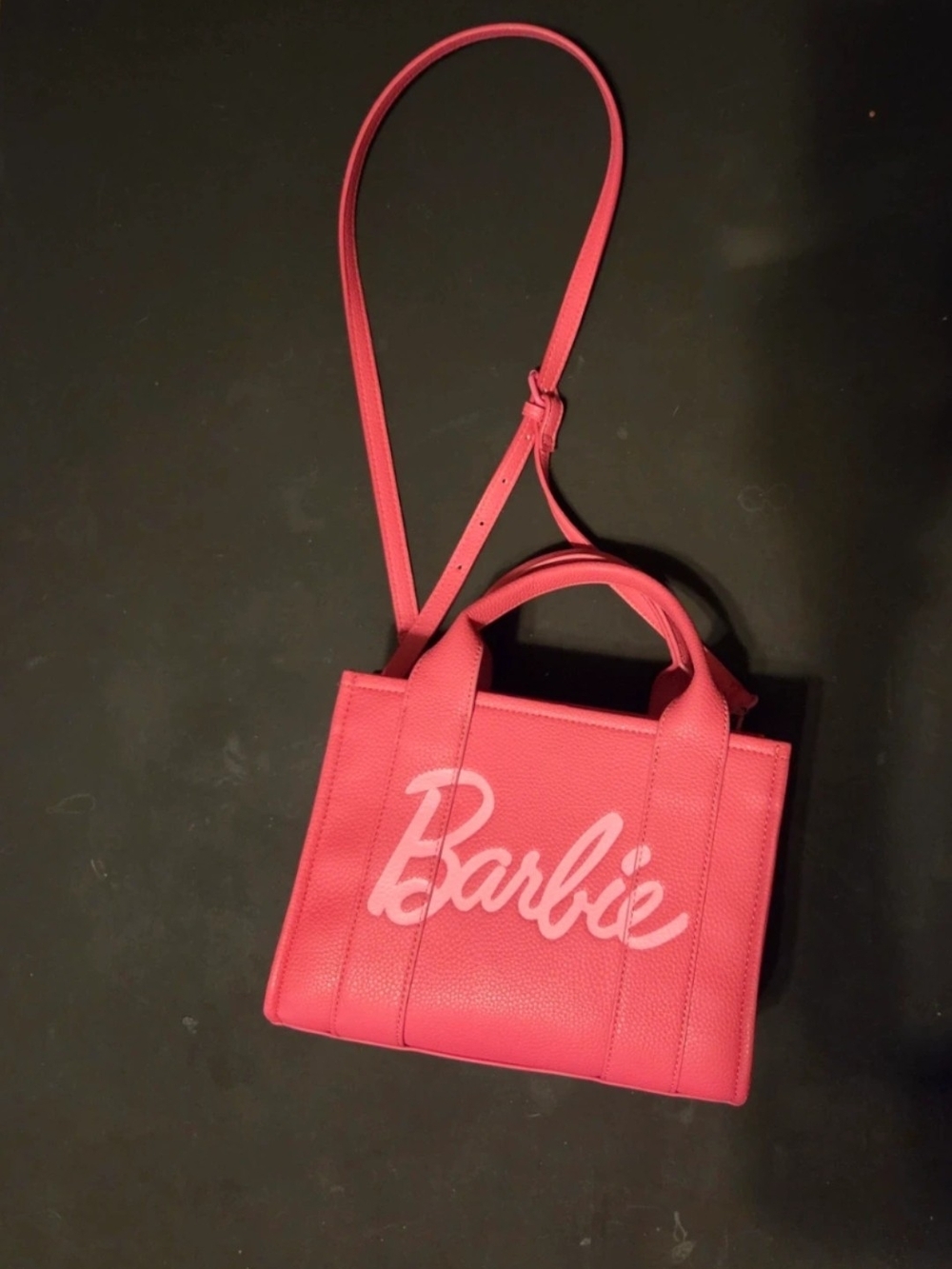 Barbie Hot Pink Mini Tote with Crossbody Strap